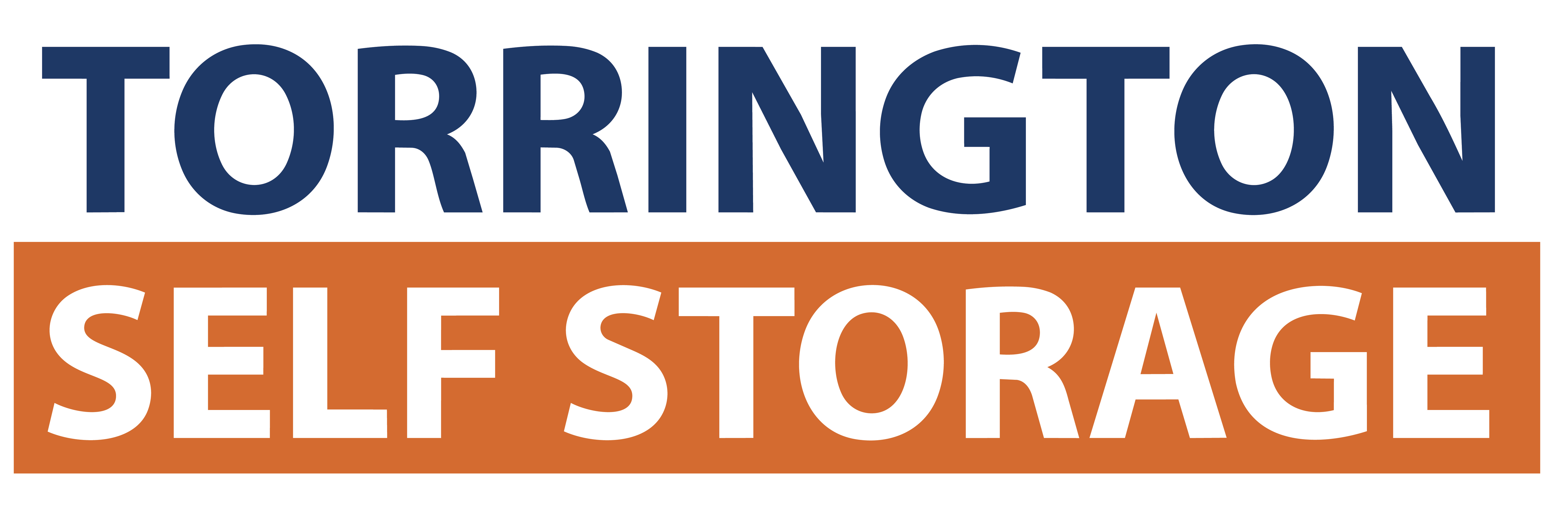A logo for Torrington Self Storage.